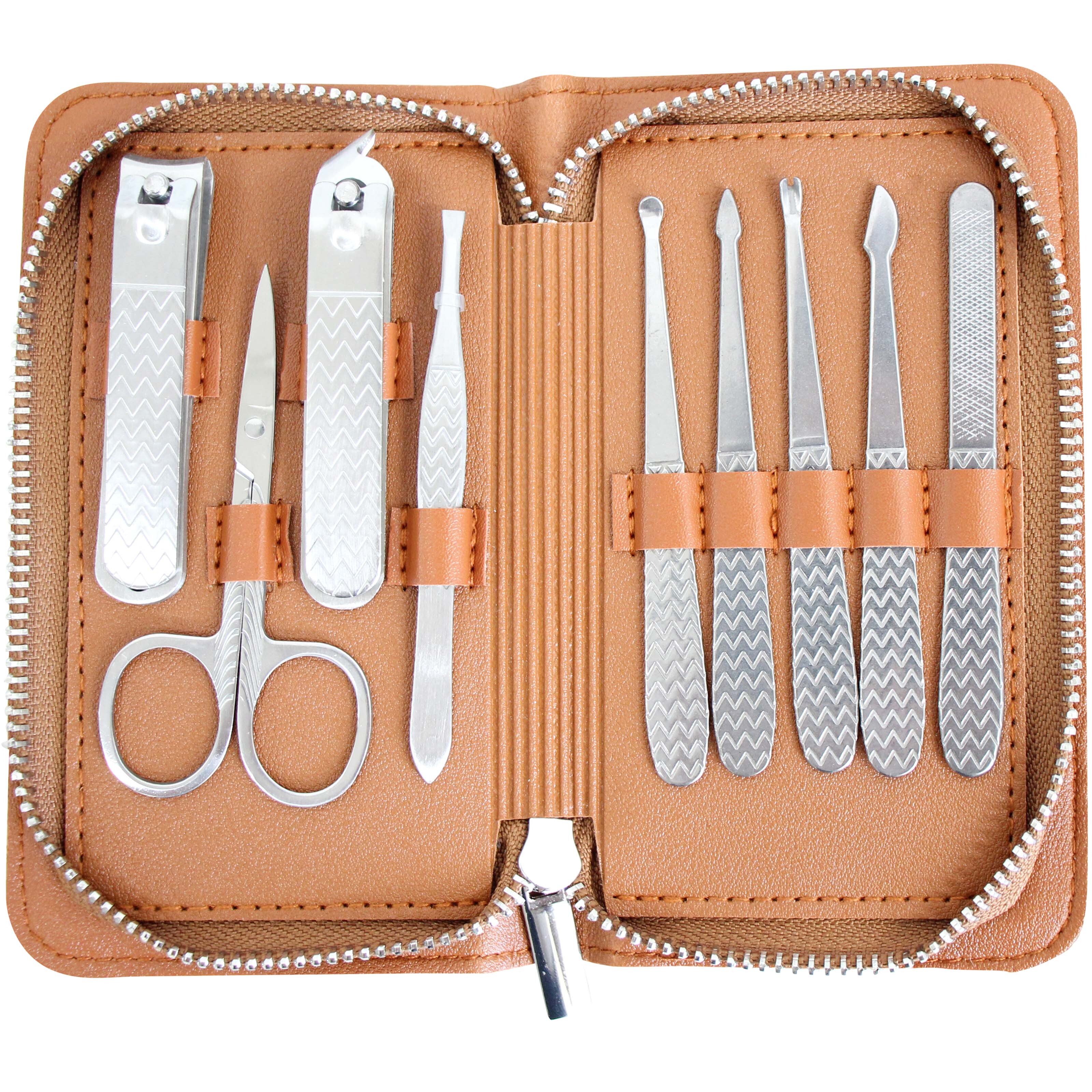 Manicure Set Tan Zip