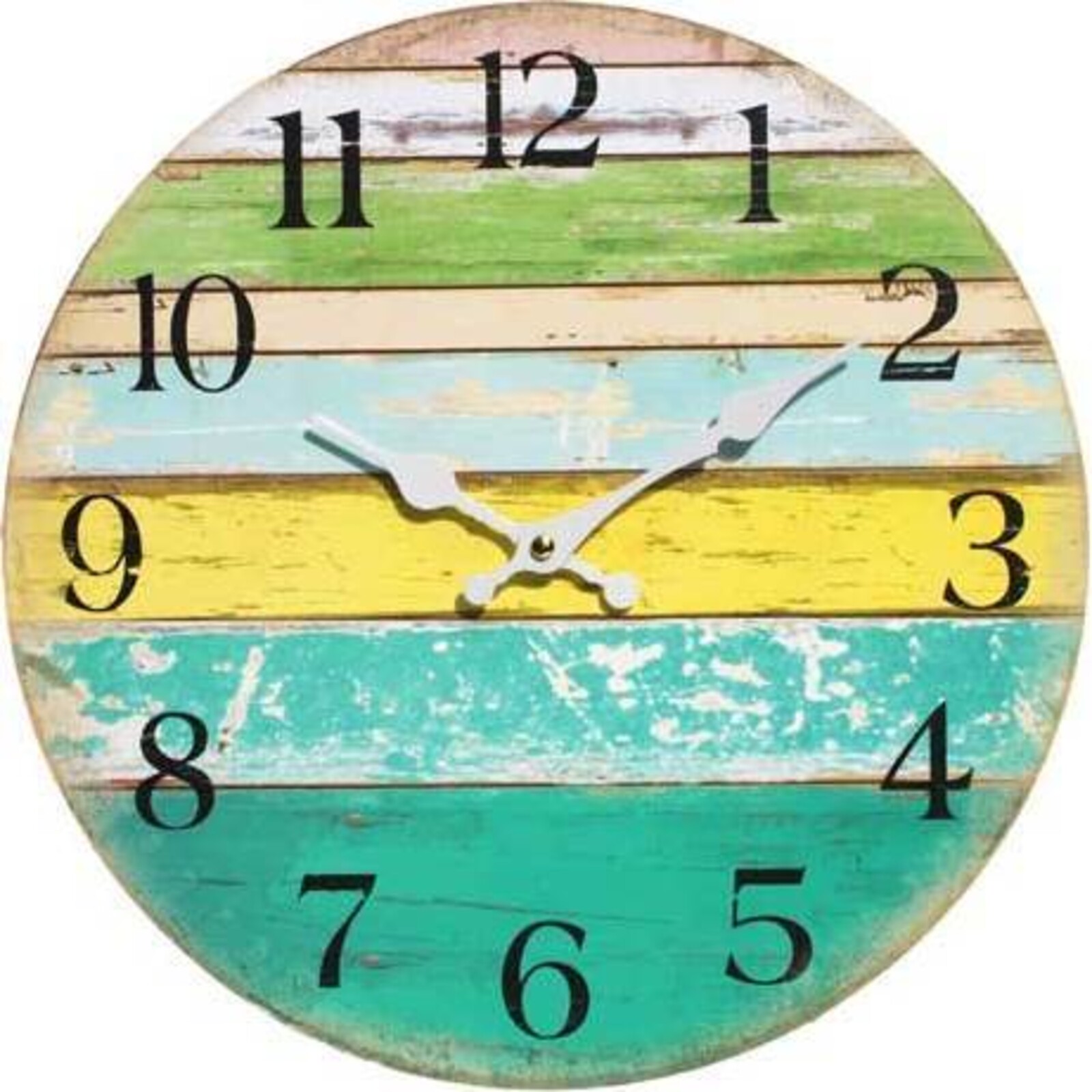 Clock Coloured Boards 34cm