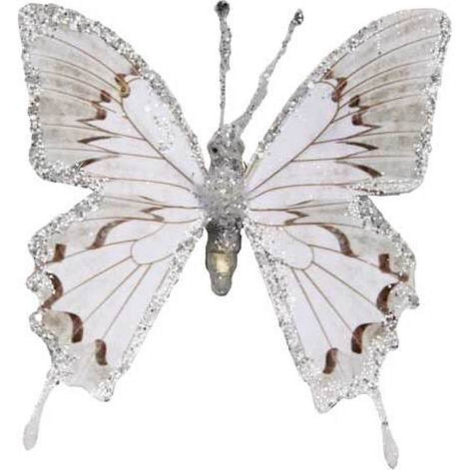 Glitter Butterfly - White Grey Shadow set 6