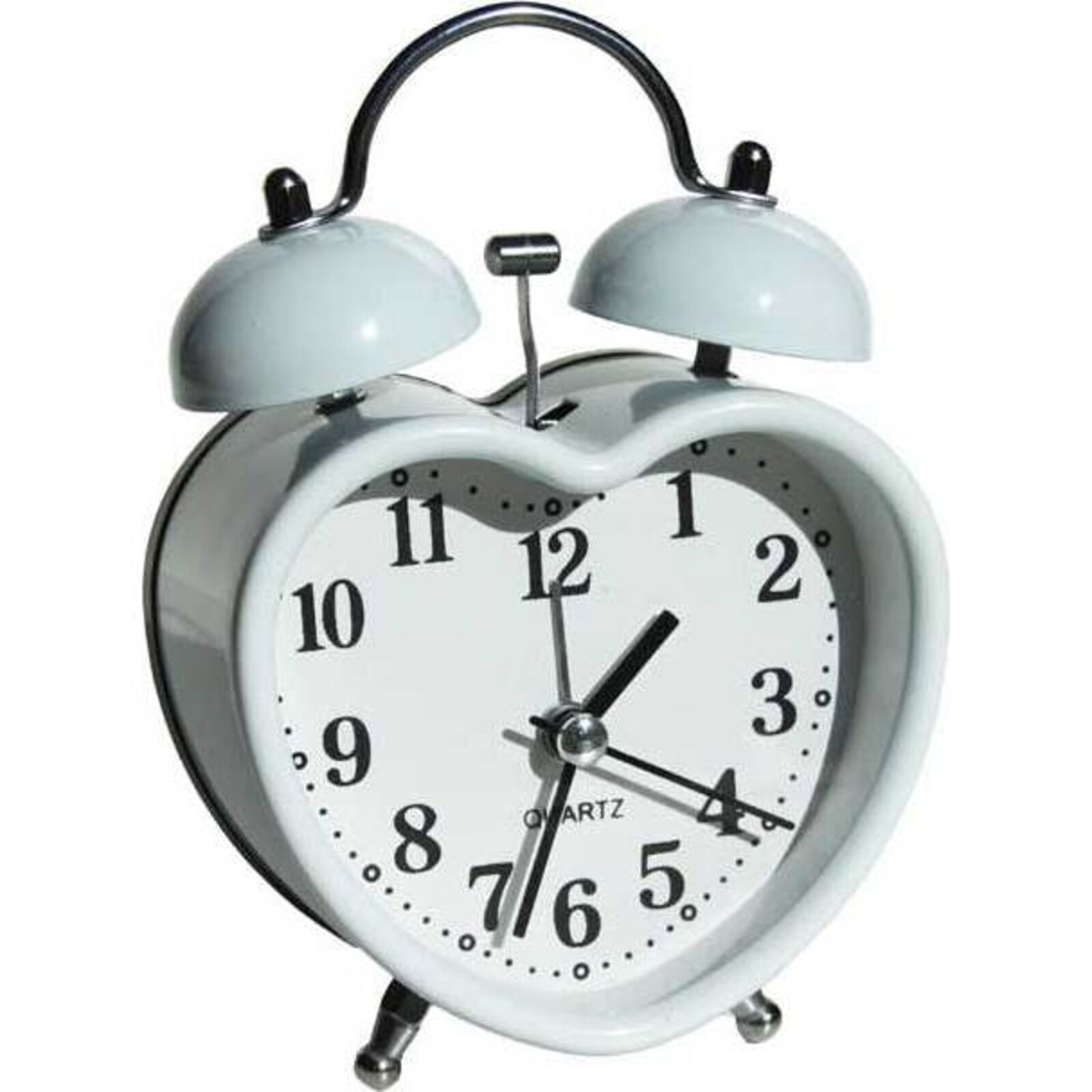 White Heart Alarm Clock