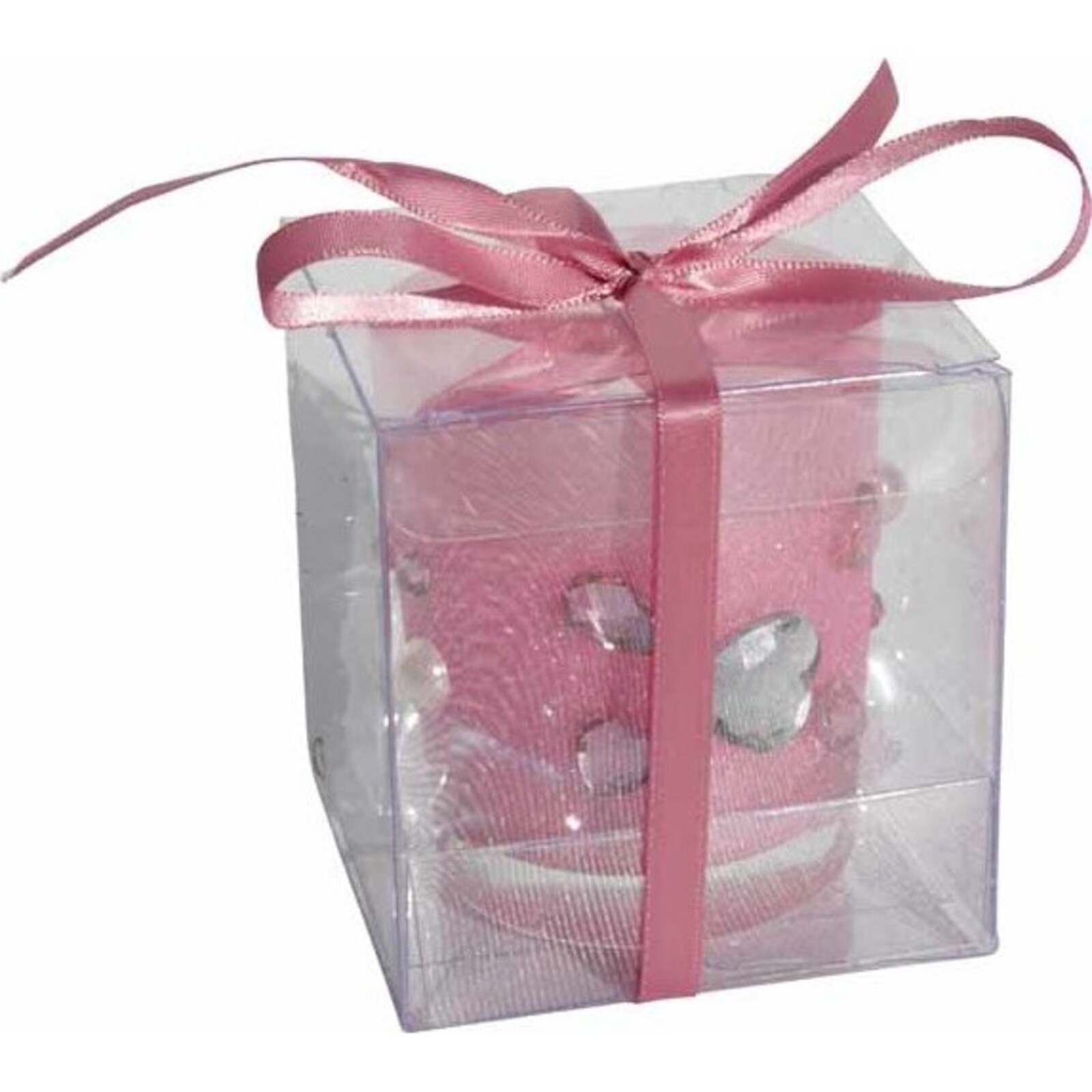Boxed Votive - Pink Hearts