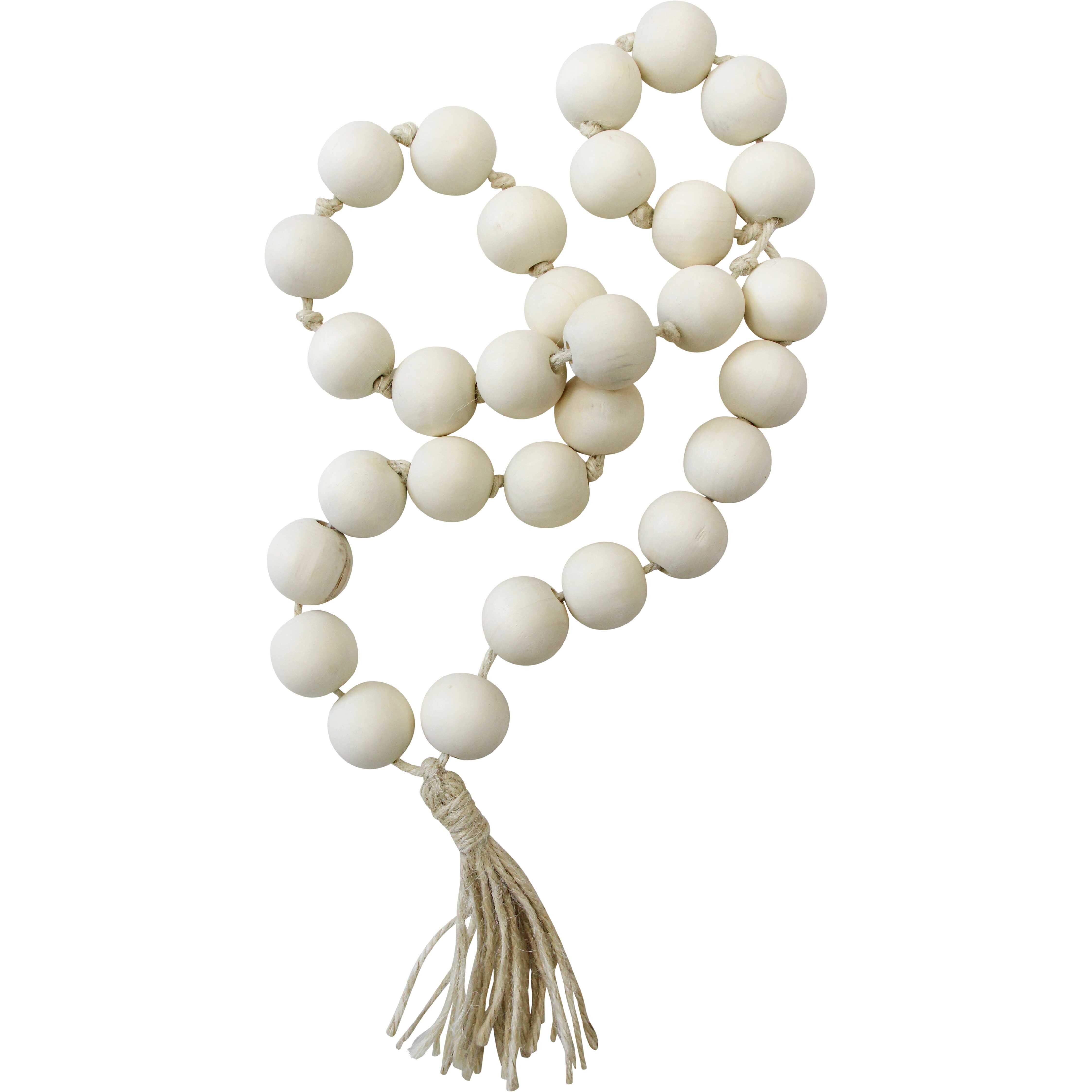 Bead Jumbo Tassel Natural