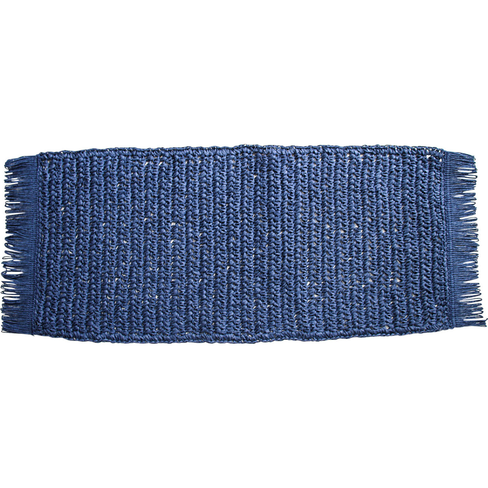 Table Runner Fringe Navy