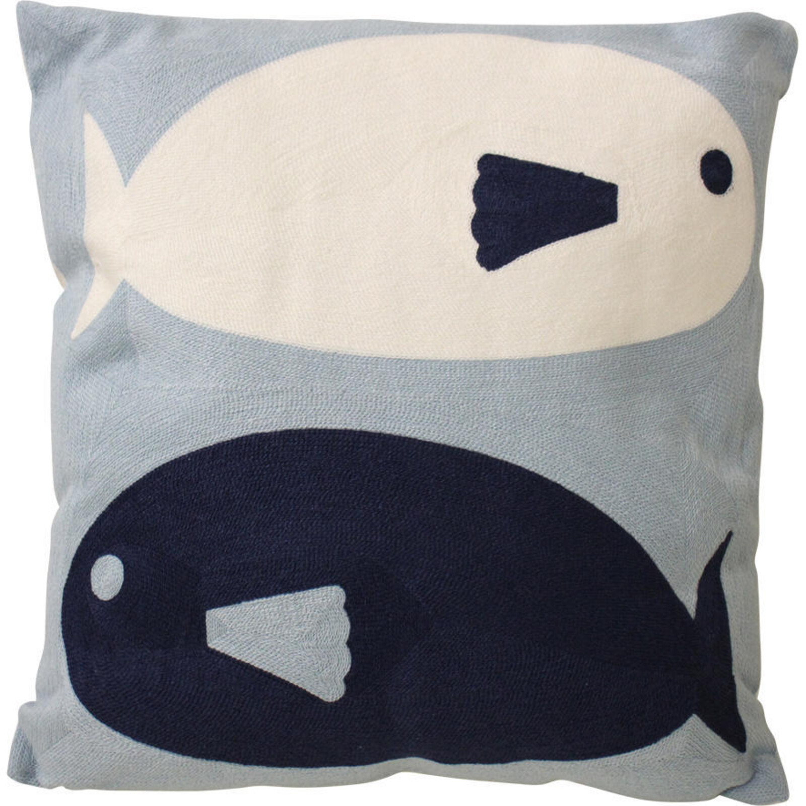 Cushion Whale Embroid