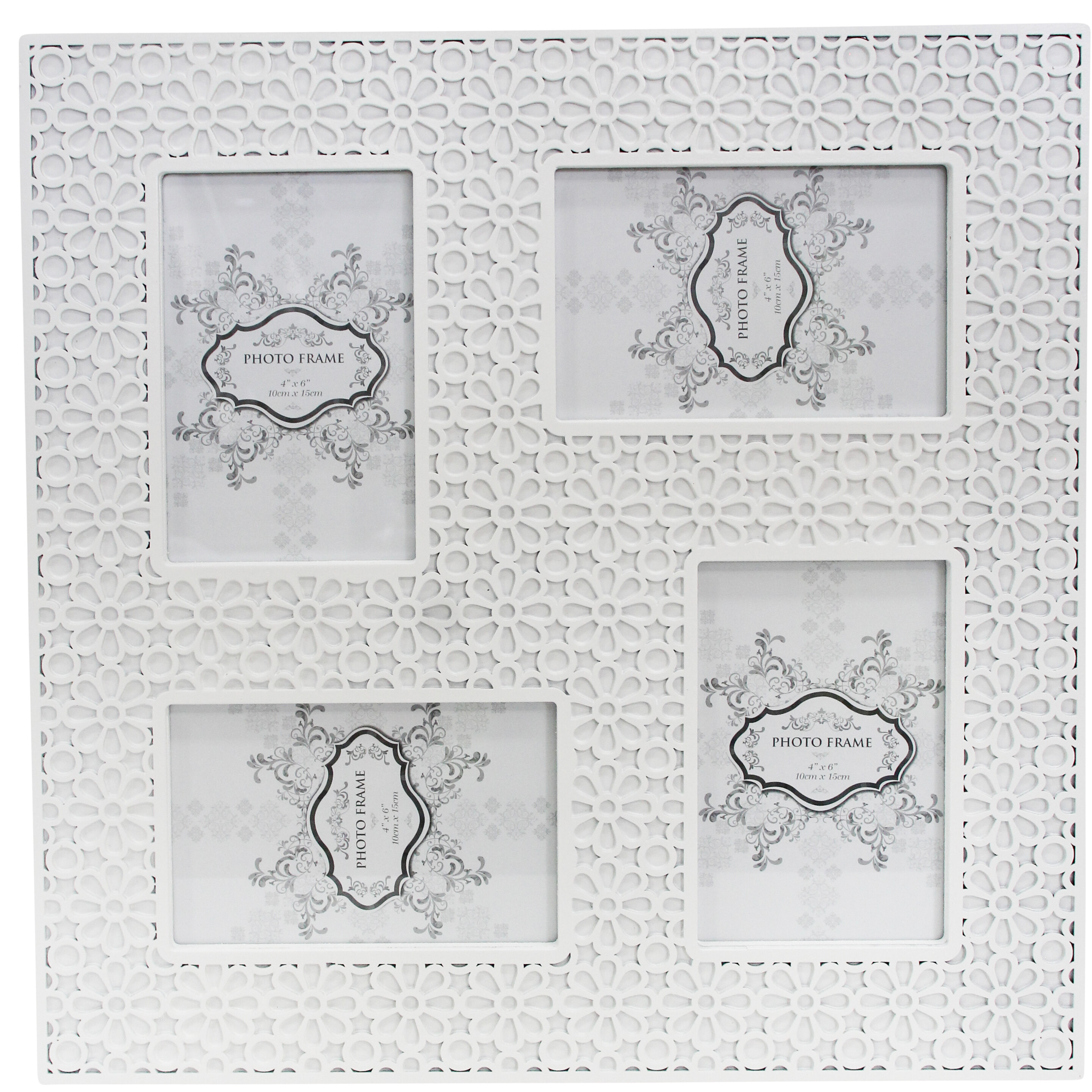 Multi Frame Ornate White