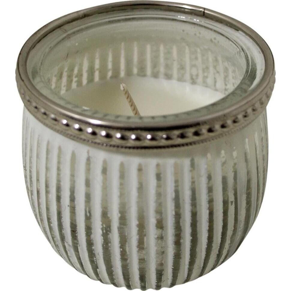 Candle Ribb Round White