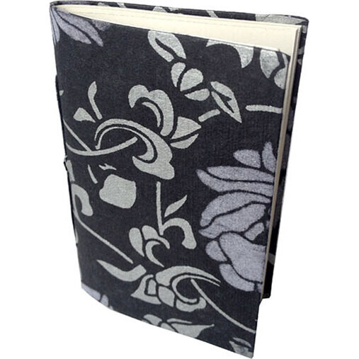 Notebook SML Black Flower