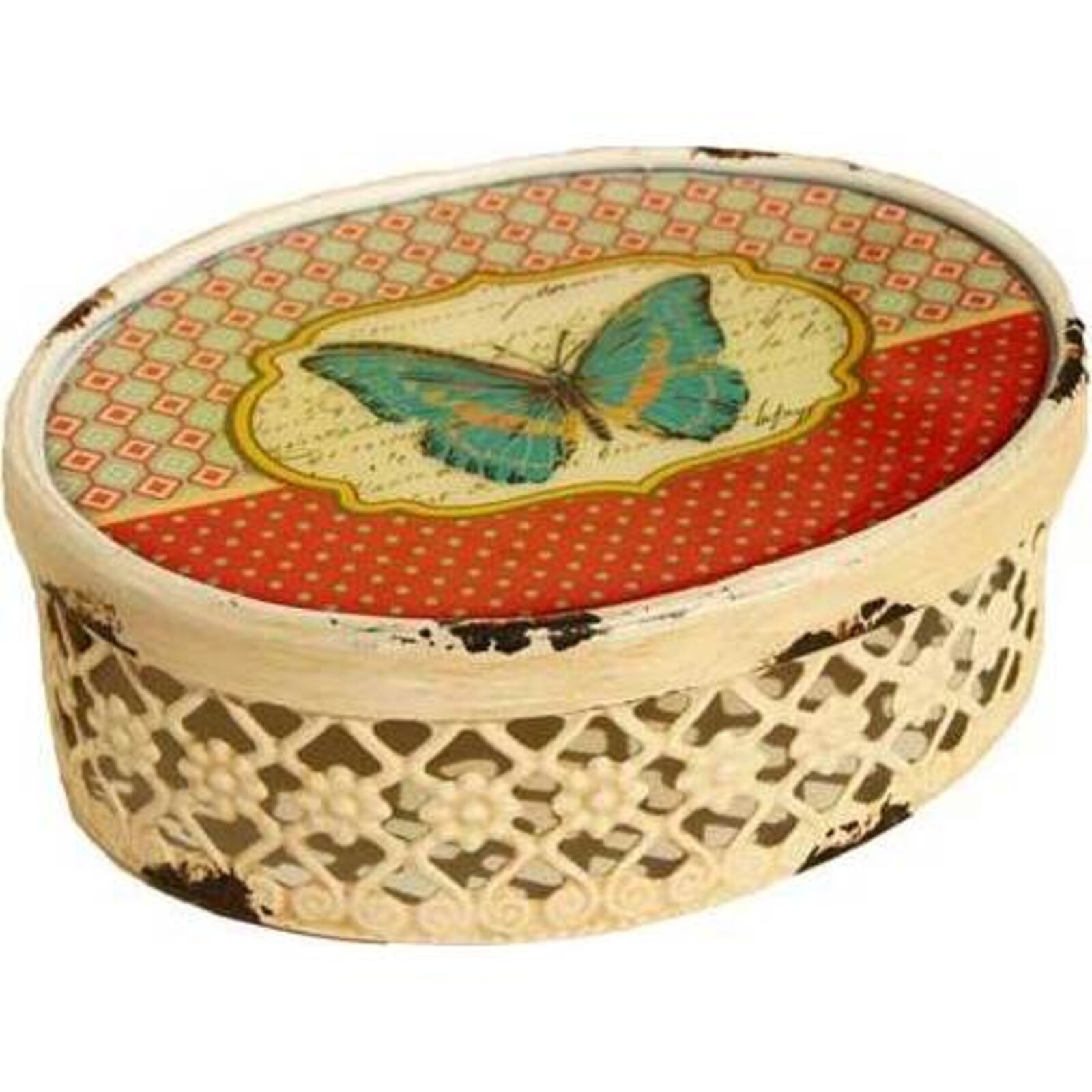 Butterfly Trinket Box - Cream