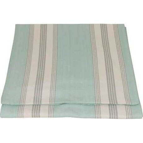 Table Runner French Stripe Aqua