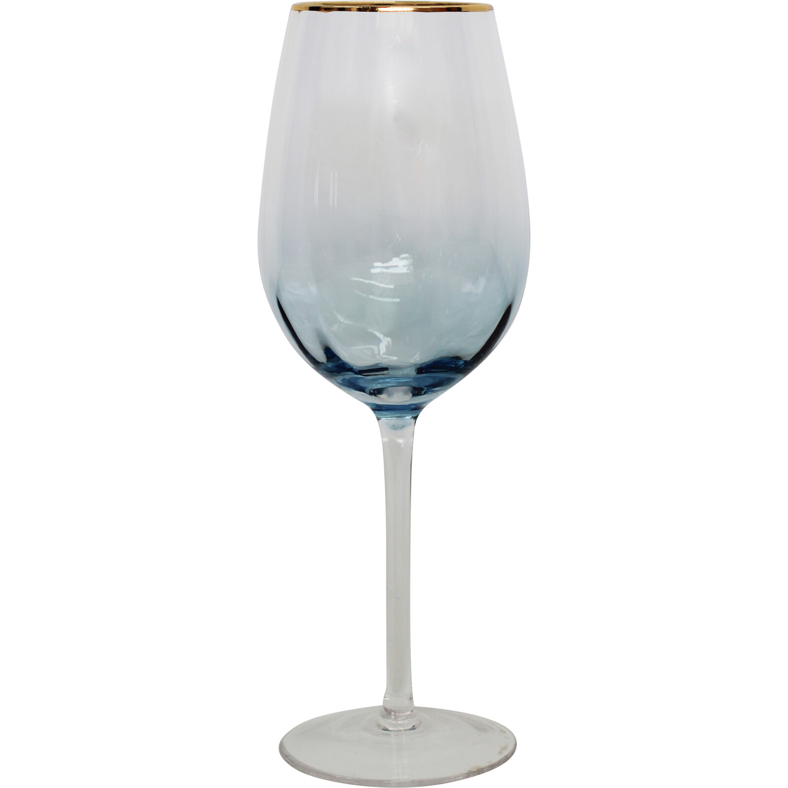 Wine Glass Spray Blue/Gold