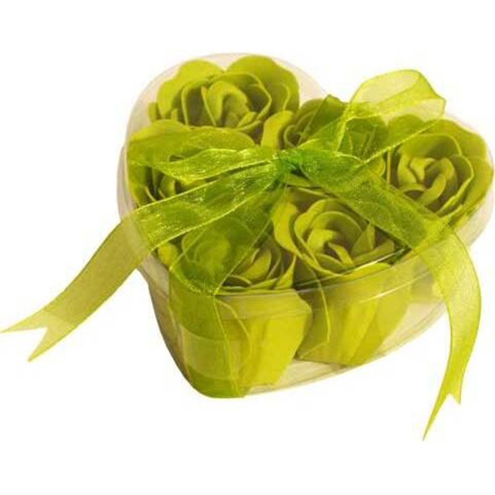 Rose Soap Green Heart Small