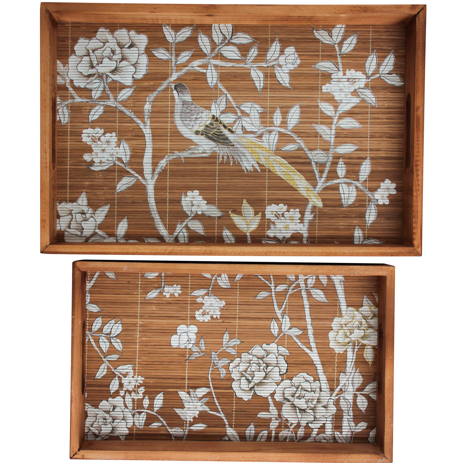 Tray Blossom Bamboo S/2