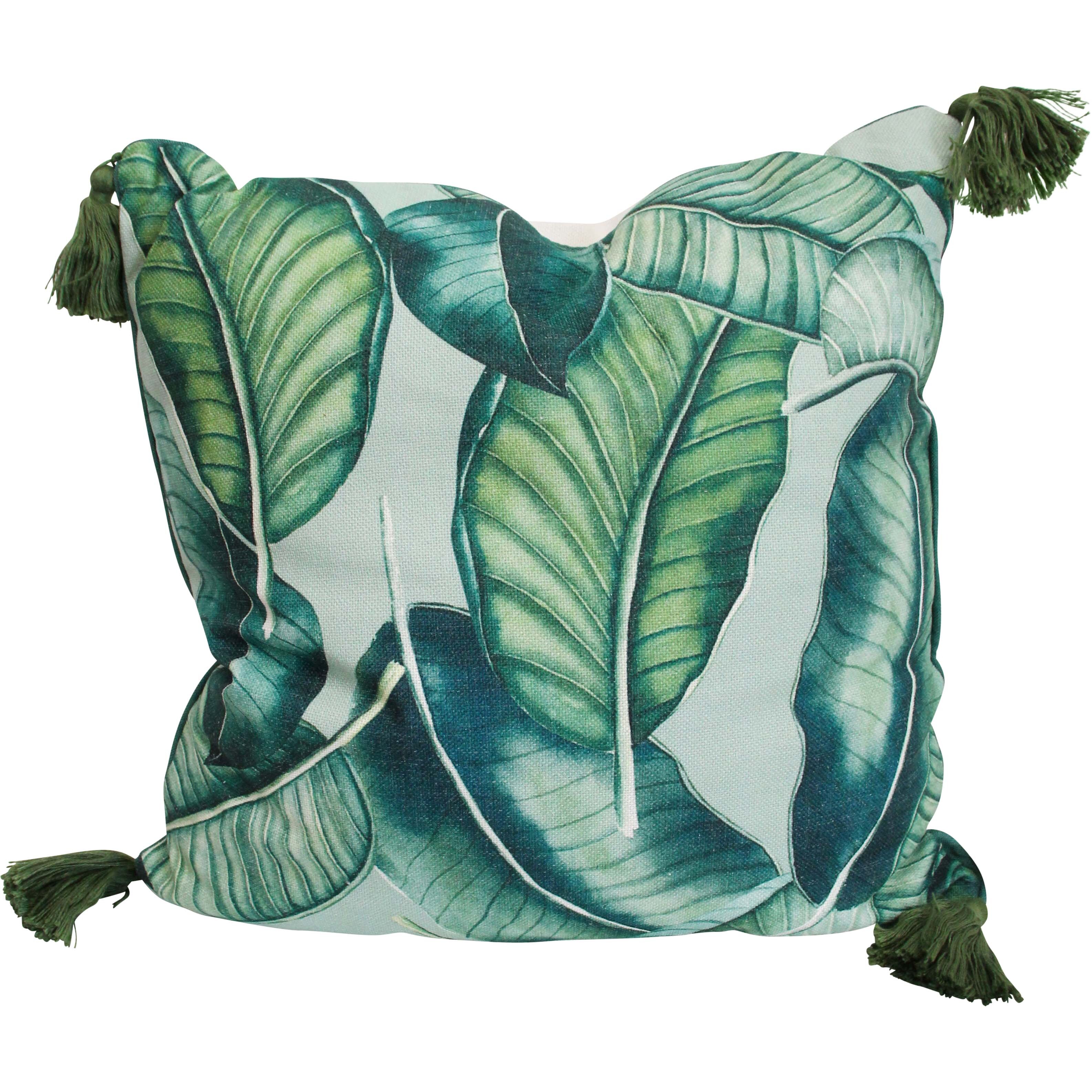 Cushion Leaves Dark