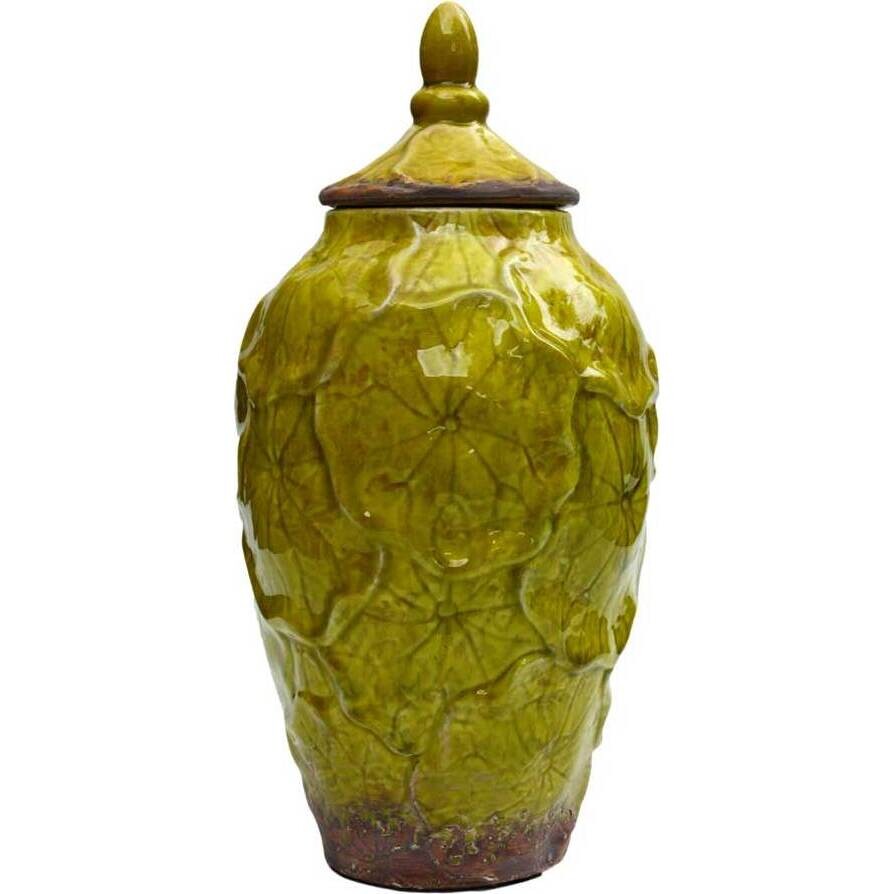 Lidded Jar - Lotus Leaf