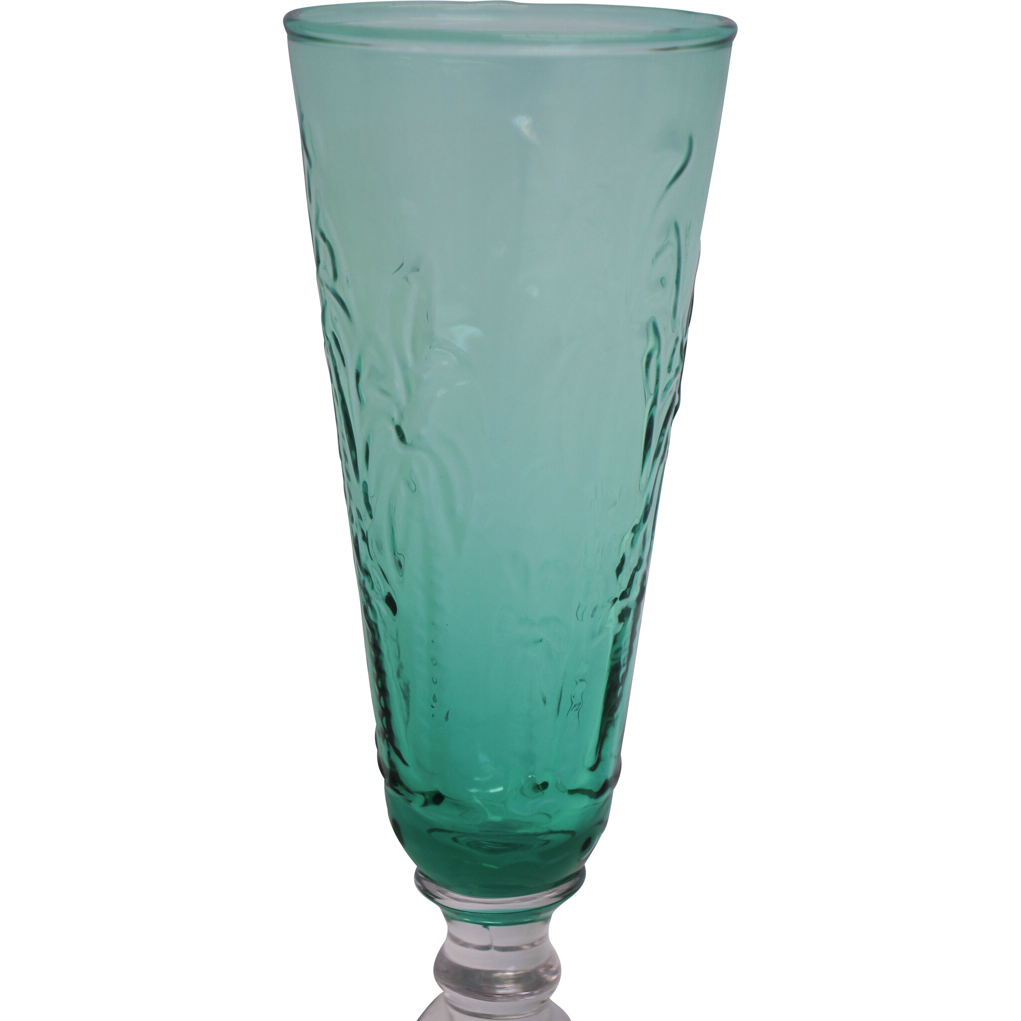 Champagne Flute Palm Aqua