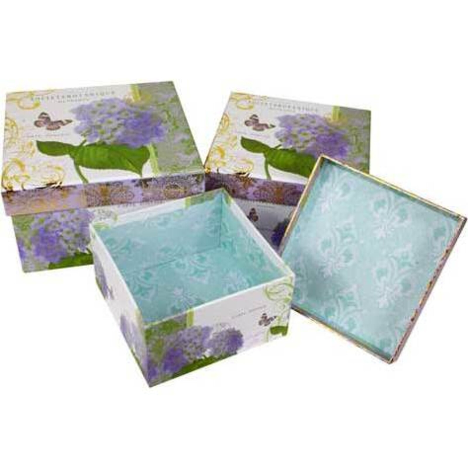 Boxes Hydrangea Purple S/3