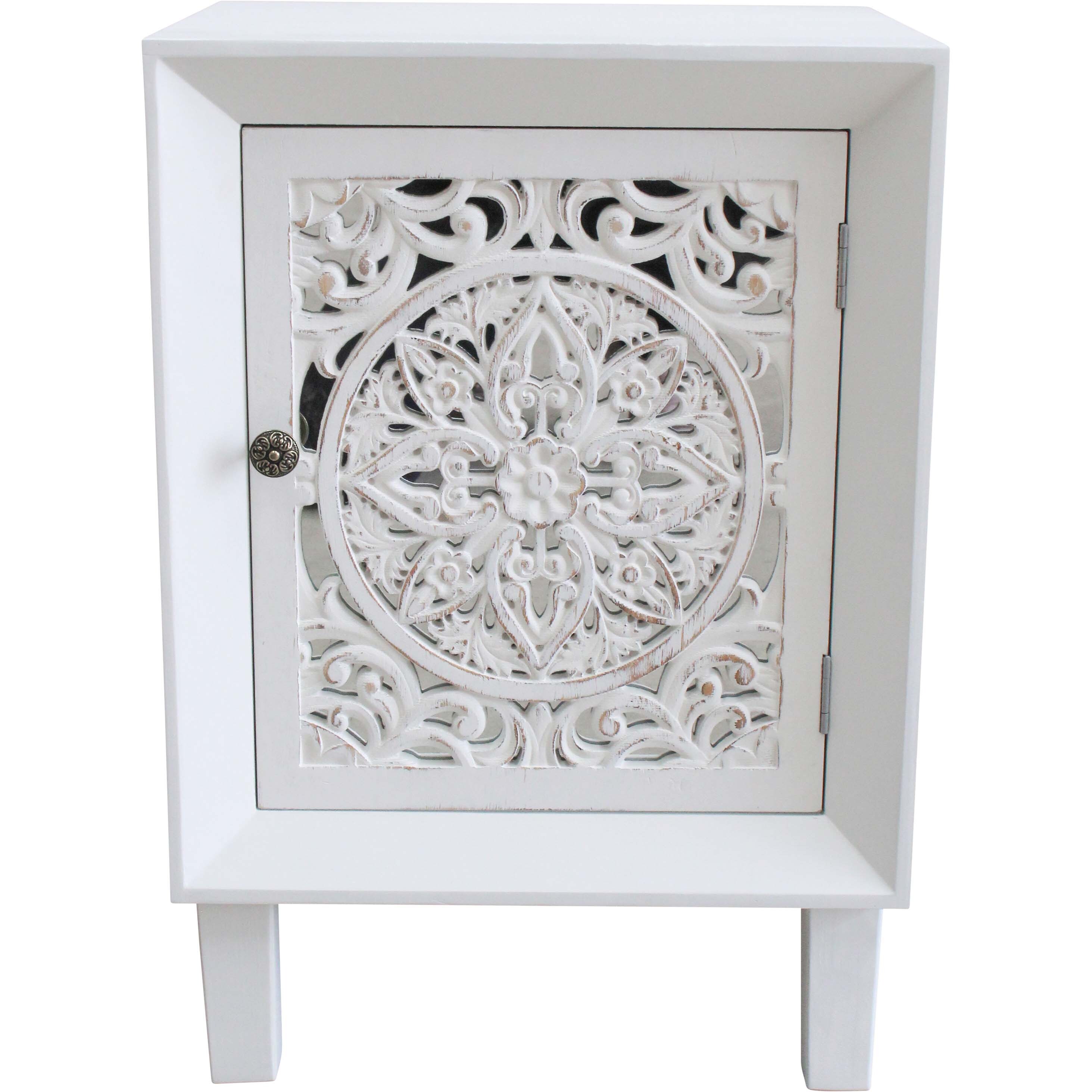 Bedside Yantra Rustic White