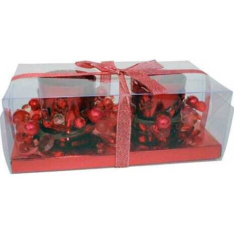 Votives Heart Red Set/2