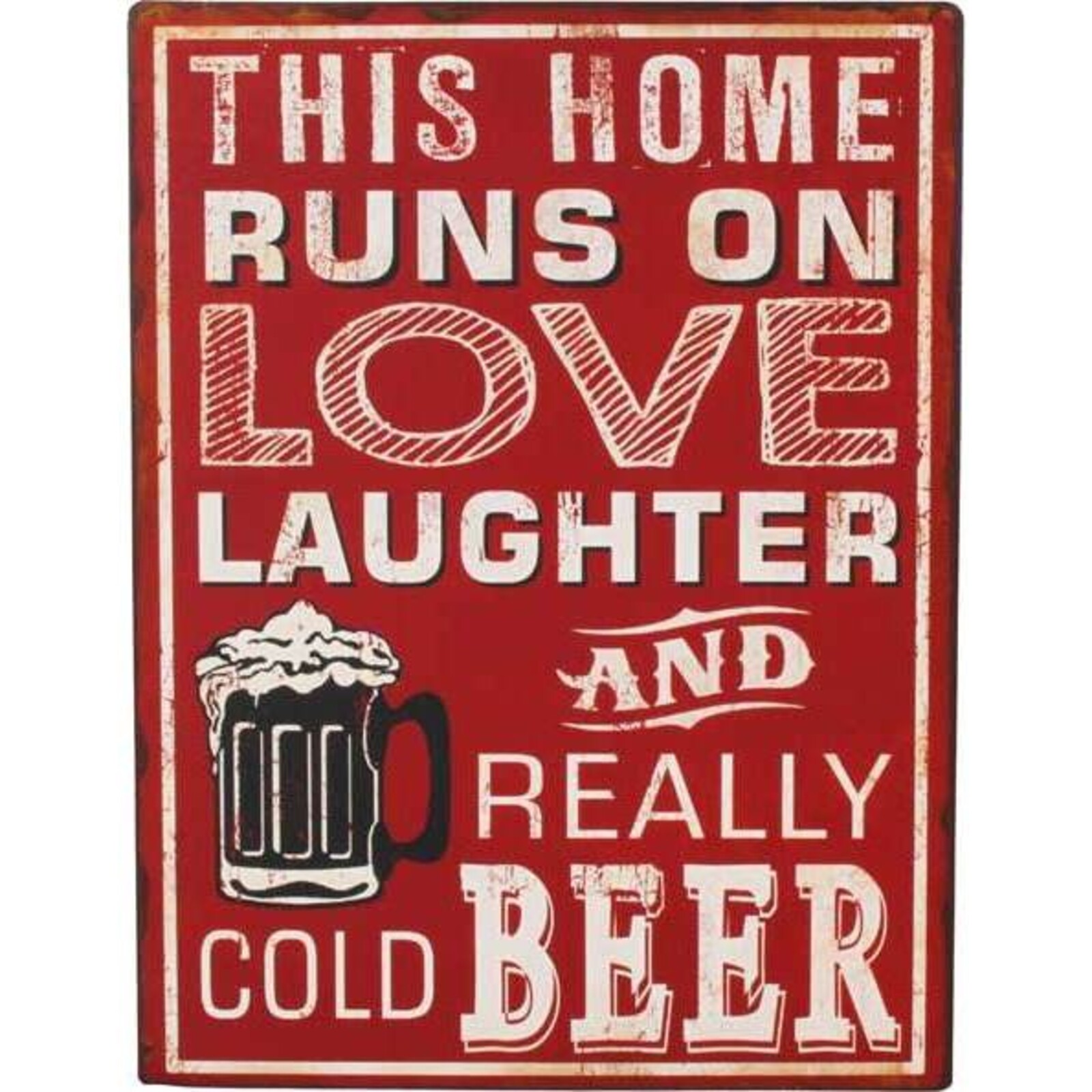 Sign Love Cold Beer