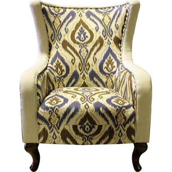 Chair - Studded Ikat ex trade fair item