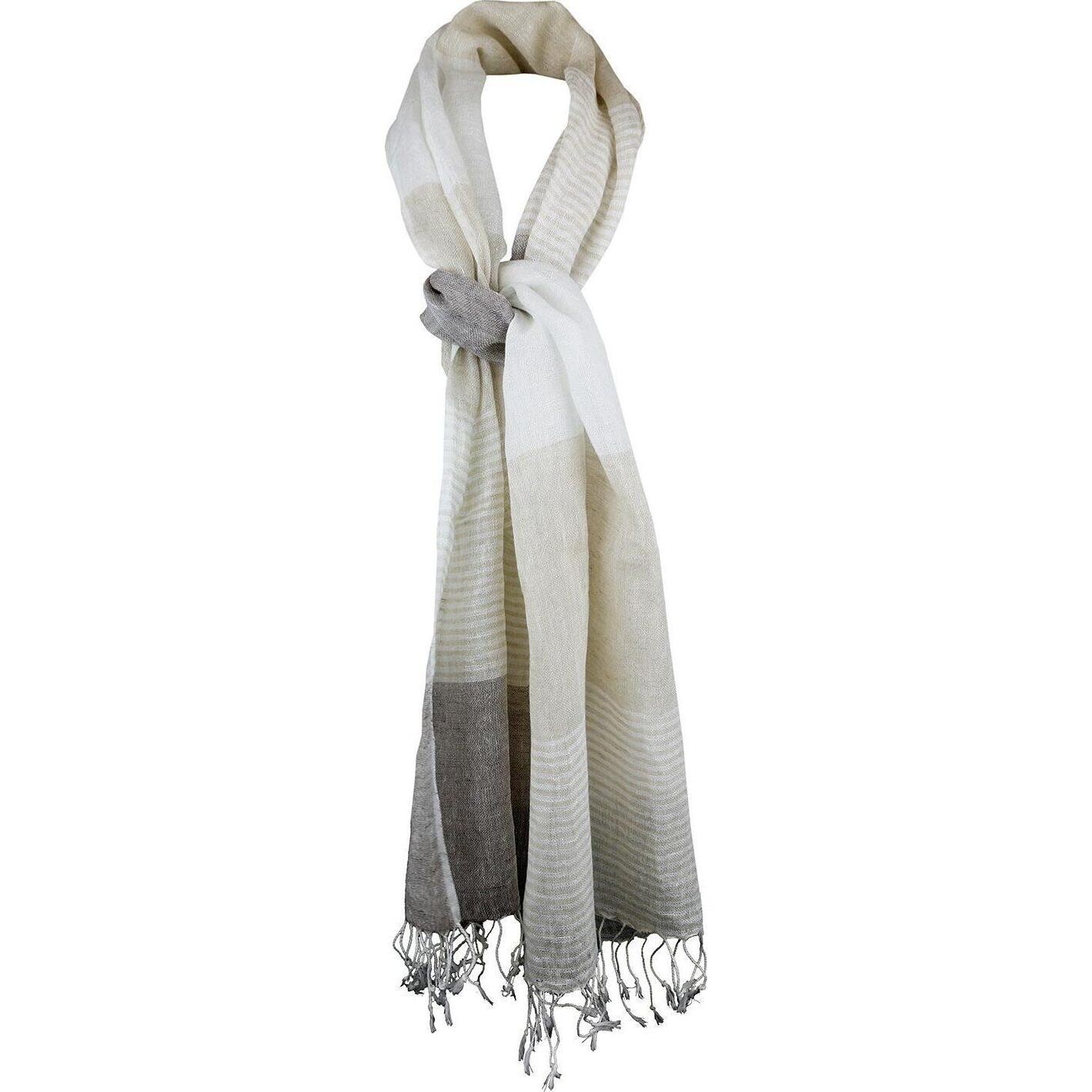 Linen Scarf Toppo Sand