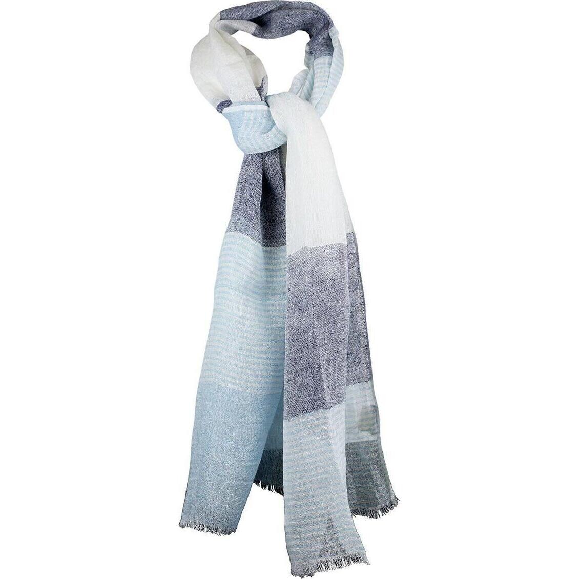 Linen Scarf Toppo Blue