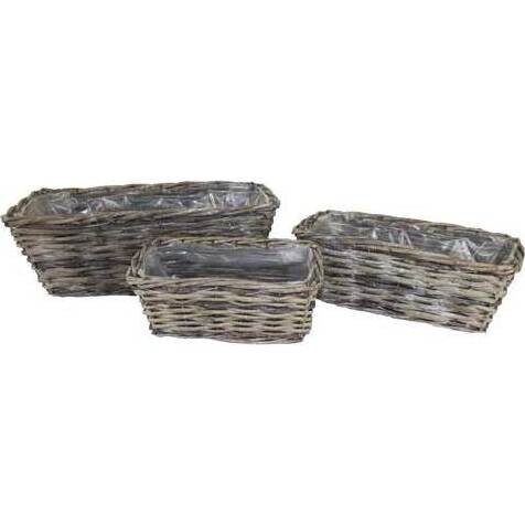 Basket Whitewash Set/3