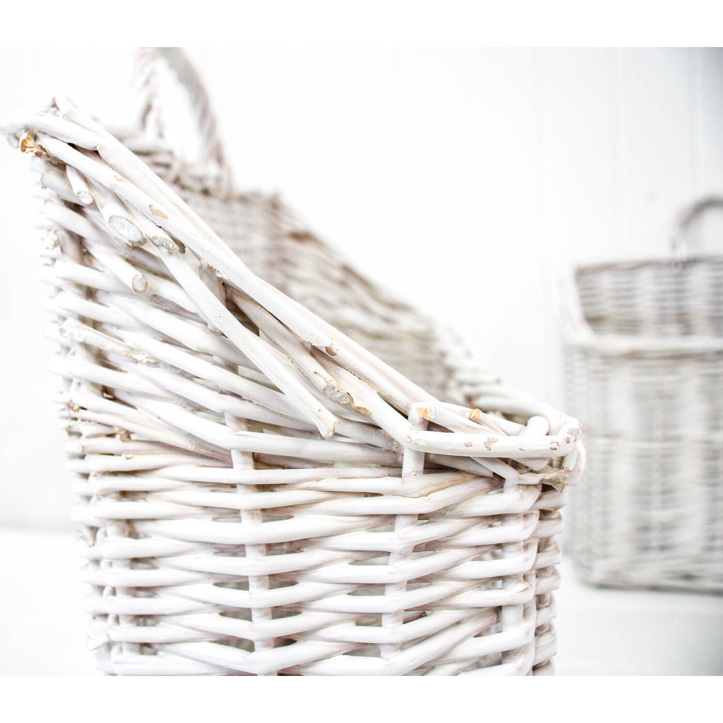 Baskets S/2 Rect White