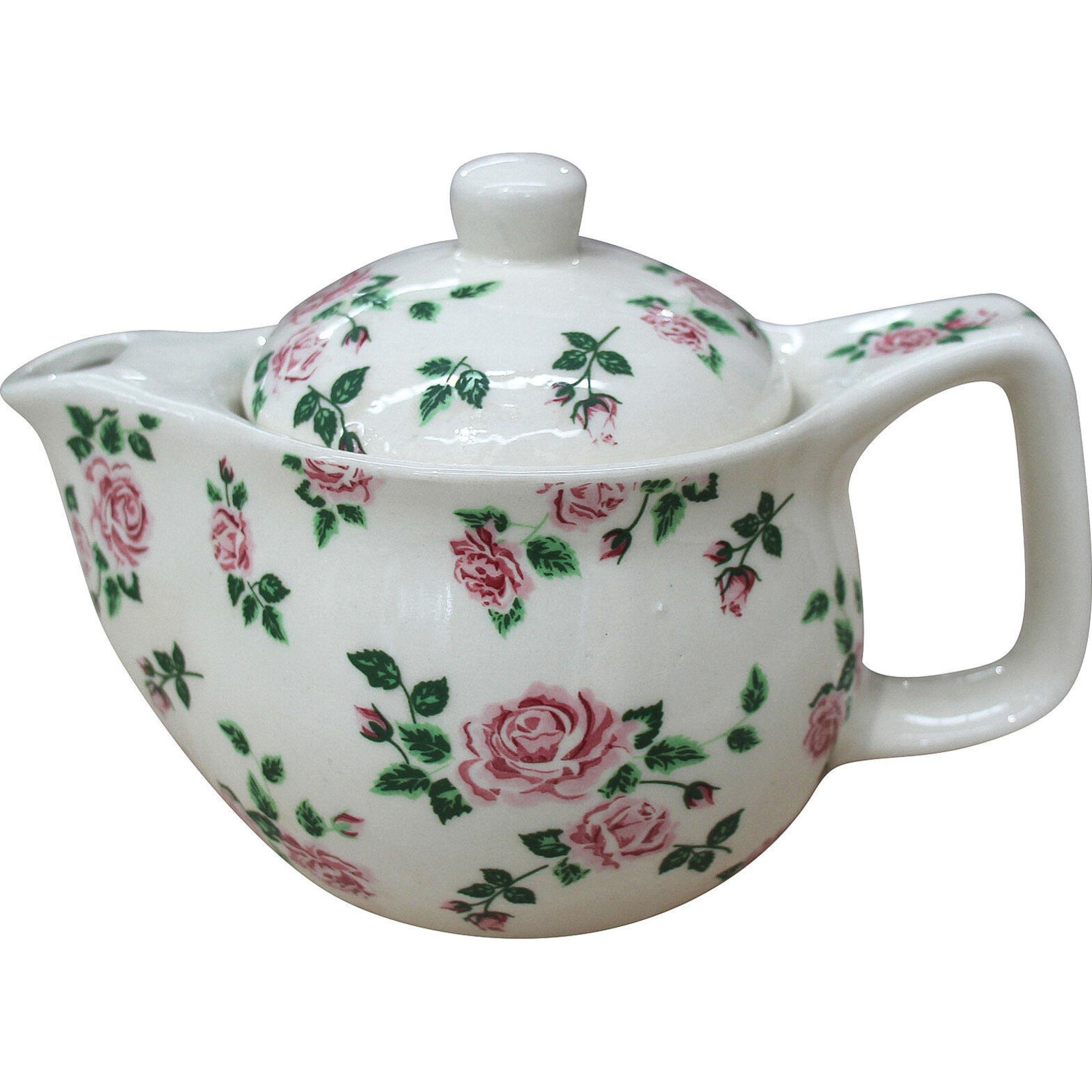 Teapot Curve Pink Roses