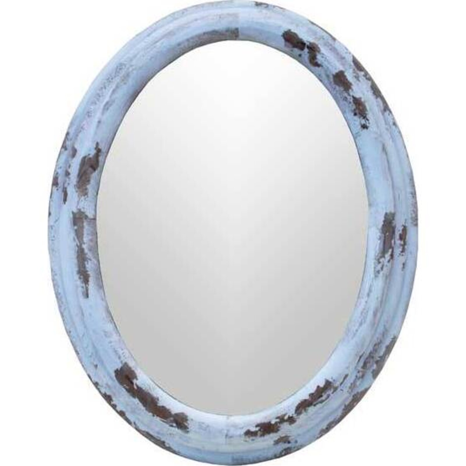 Mirror Round Avalon White