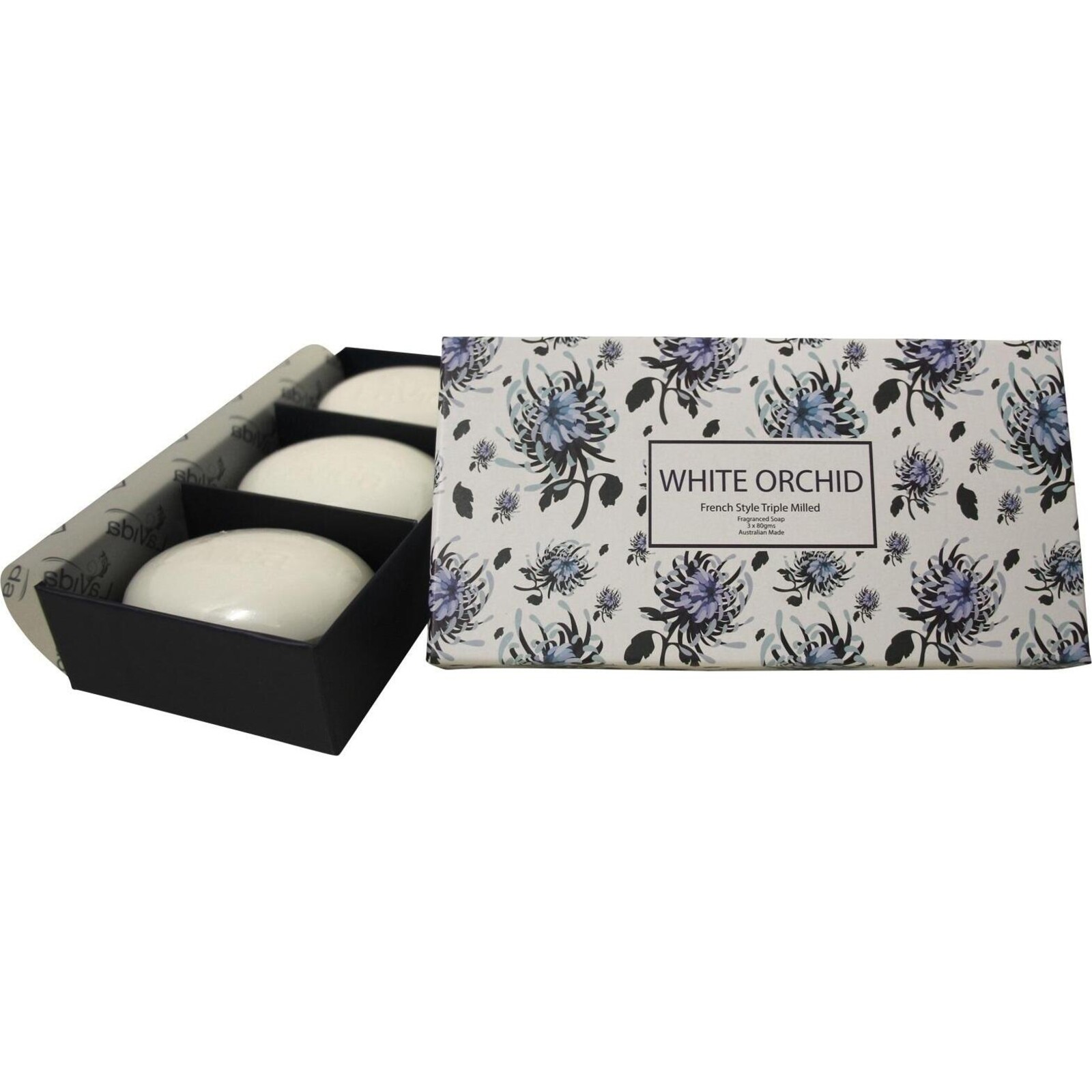 Soap White Orchid S/3
