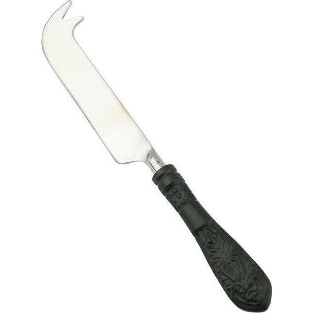 Cheese Knife Baroque Black S/4