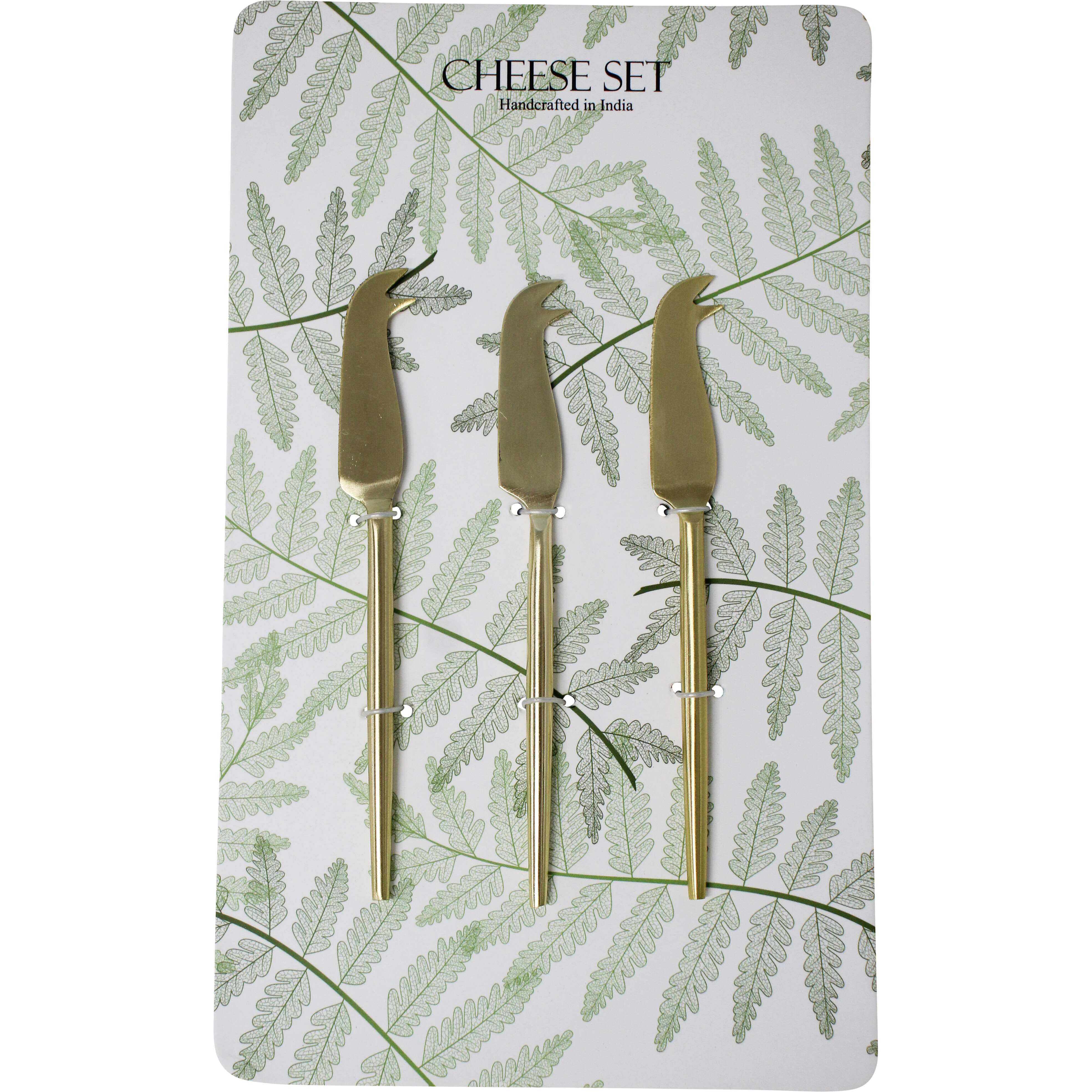 Cheese Knife Pointed S/3 Brass