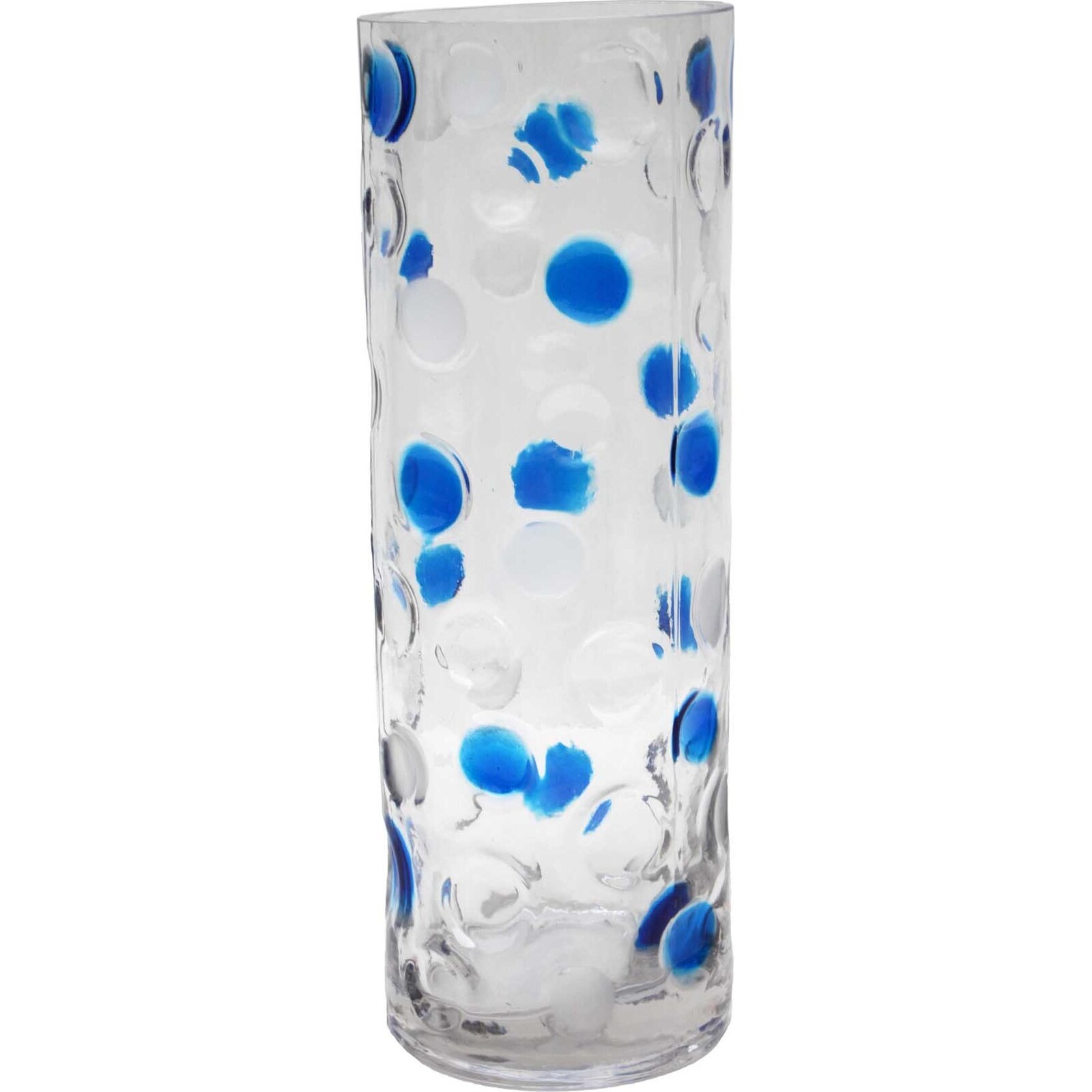 Glass Vase - Blue Bubble