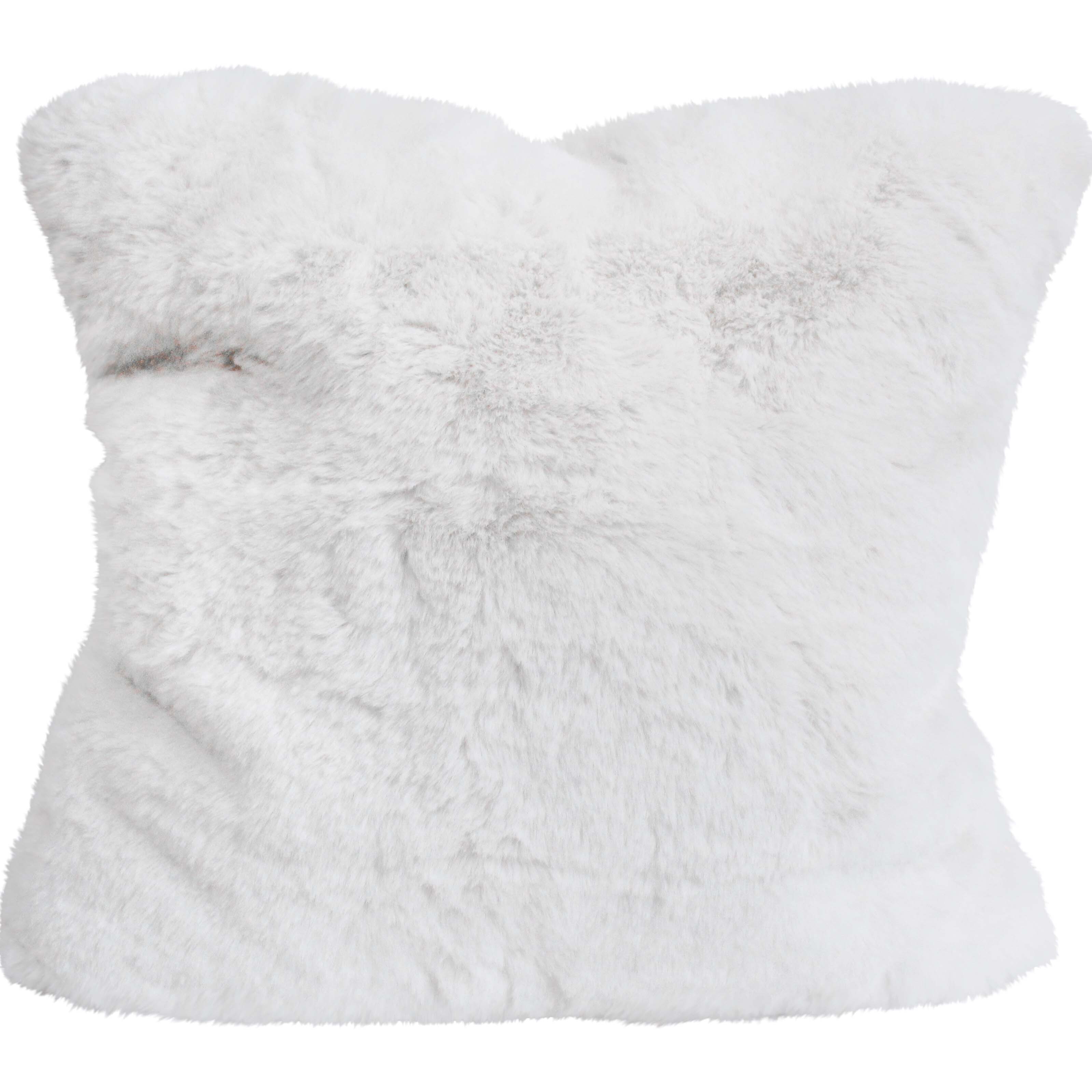 Cushion Double Faux Fur Ivory White