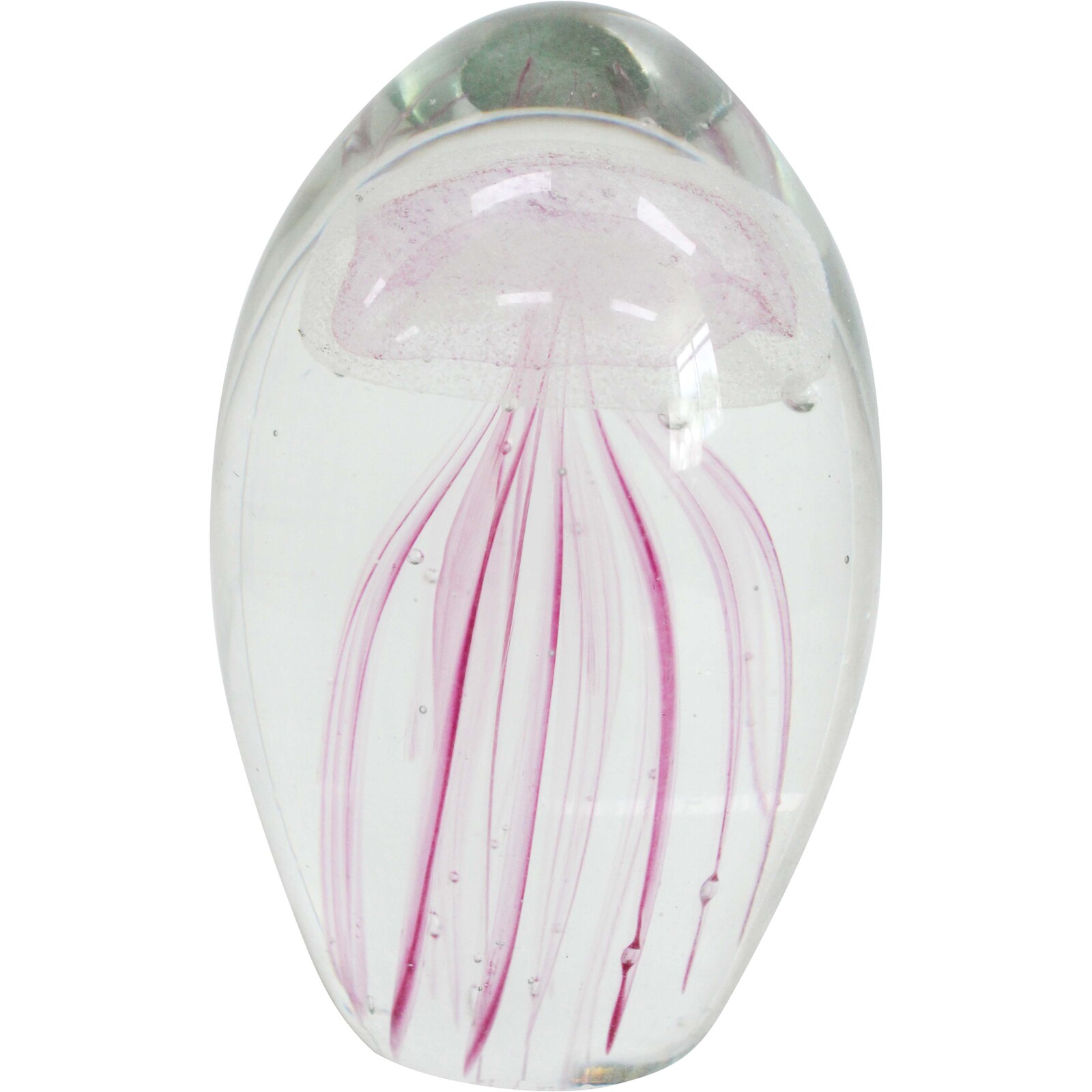 Glass Jellyfish Med Pink