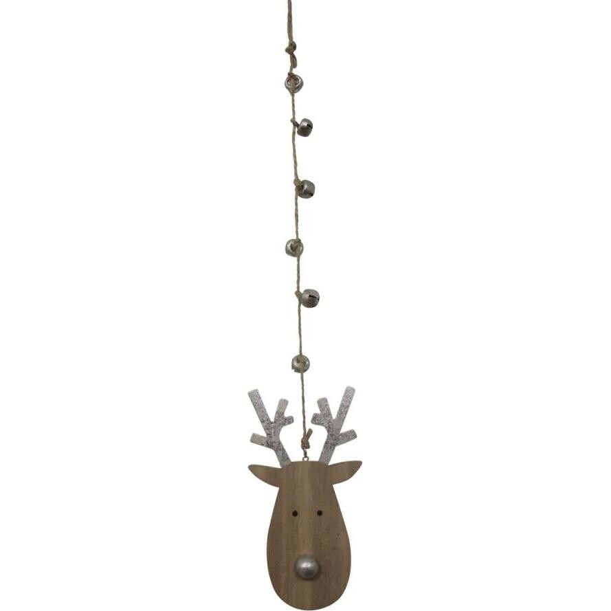 Hanging Reindeer Head Silver