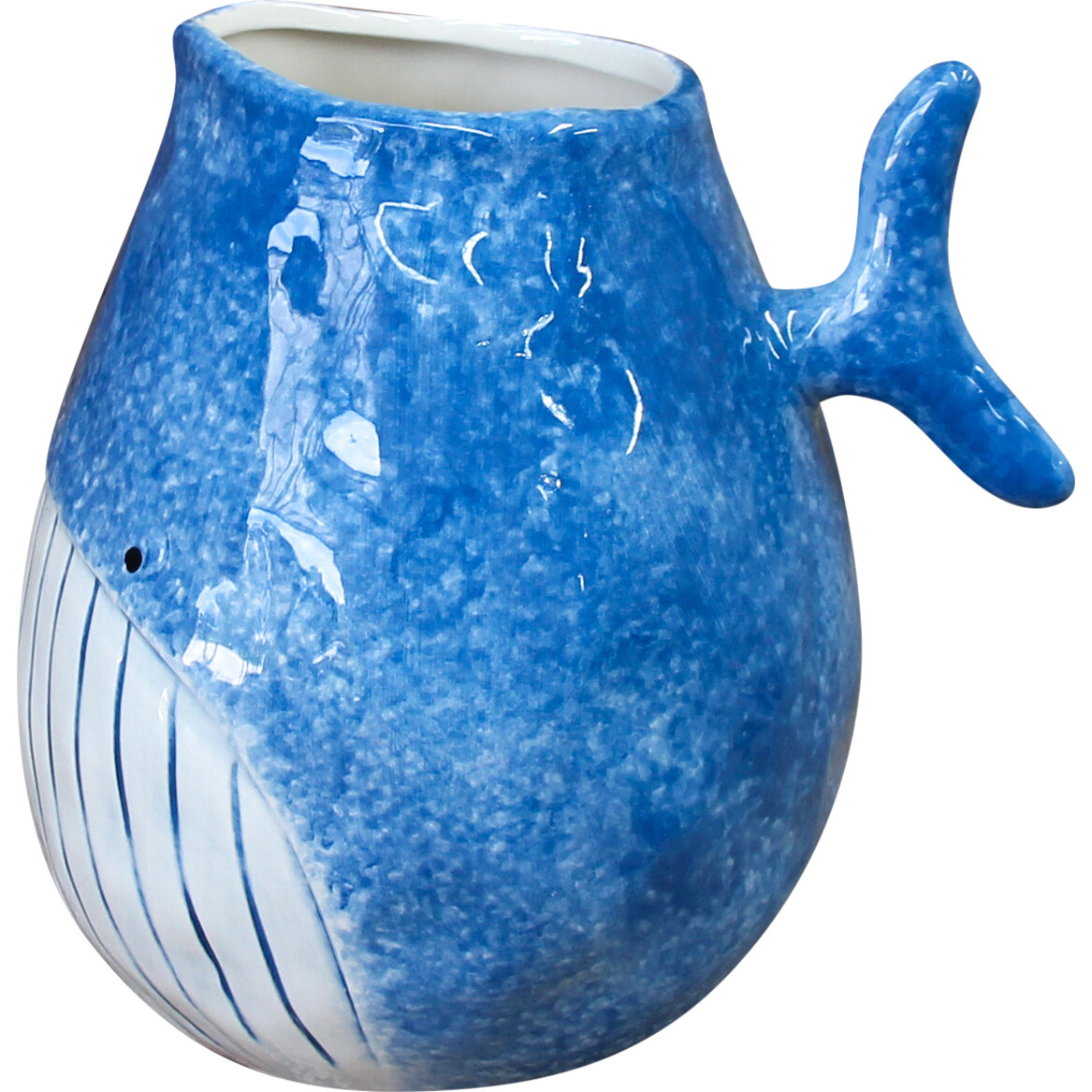 Whale Jug Moby Blue