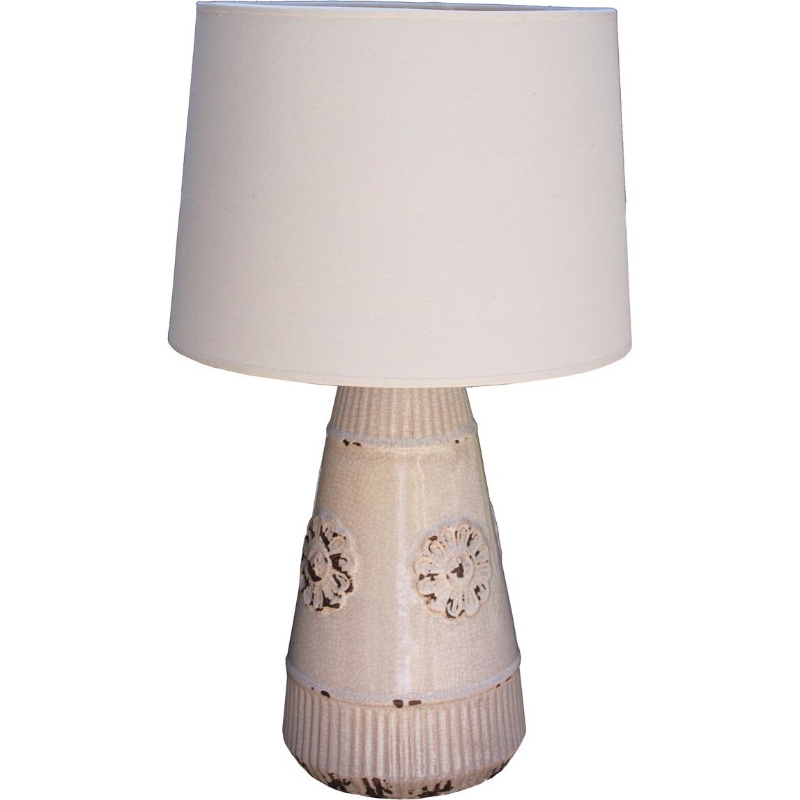 Table Lamp - Flower Rib Round