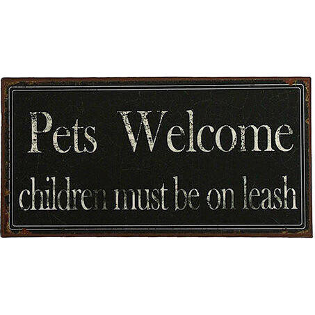 Tin Sign - Pets Welcome