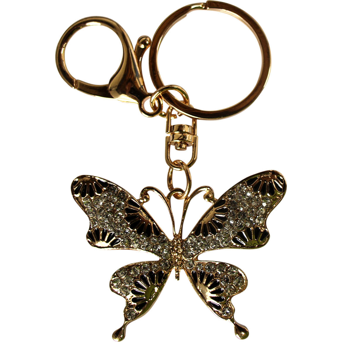 Keyring Butterfly Bling