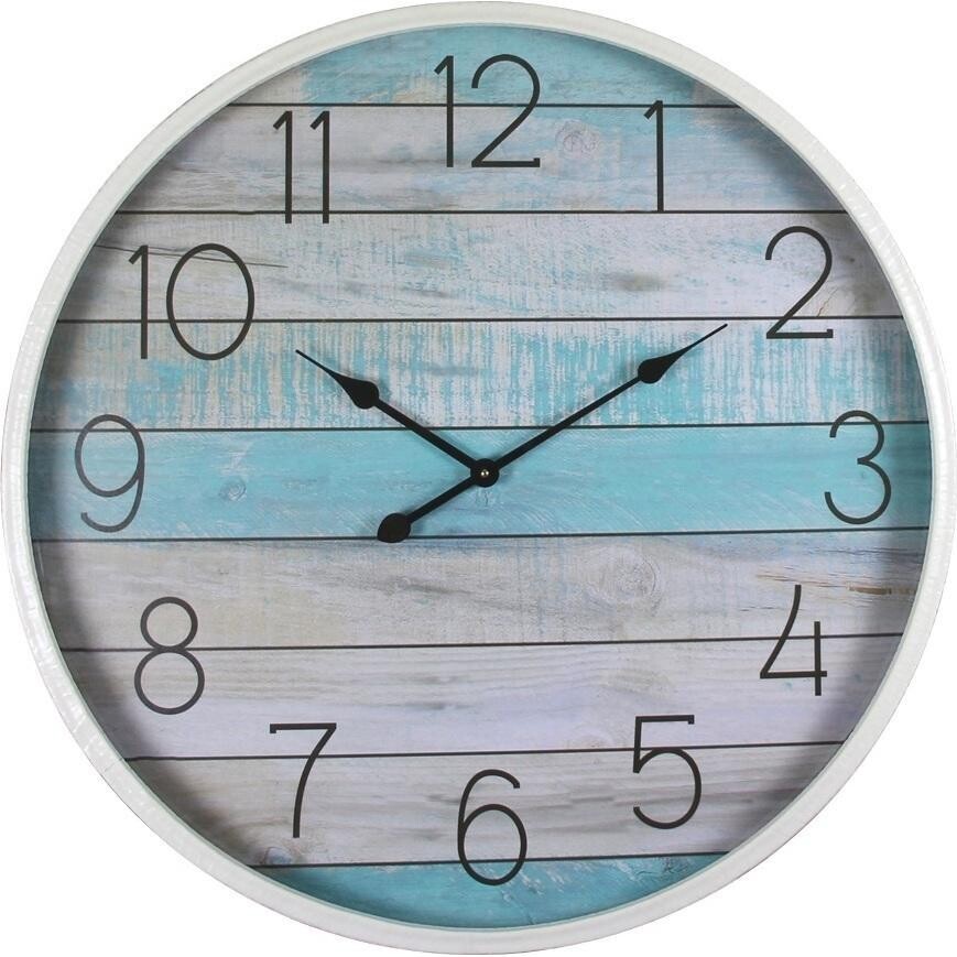 Clock Soft Blues Extra Large 80cm