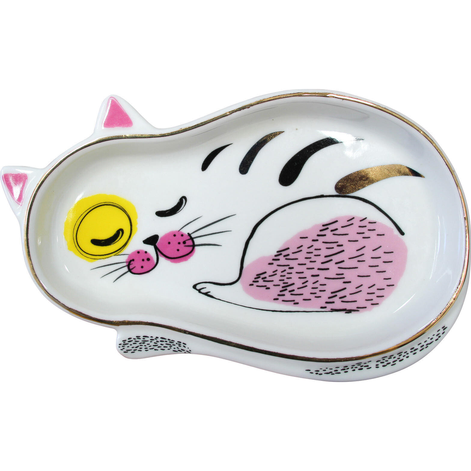 Trinket Plate Sleepy Cat