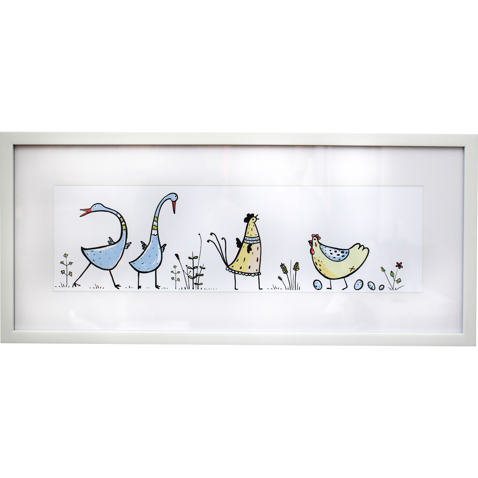 Framed Print Country Chicks