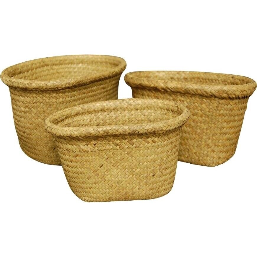 Woven Oval Storage Mini Naural