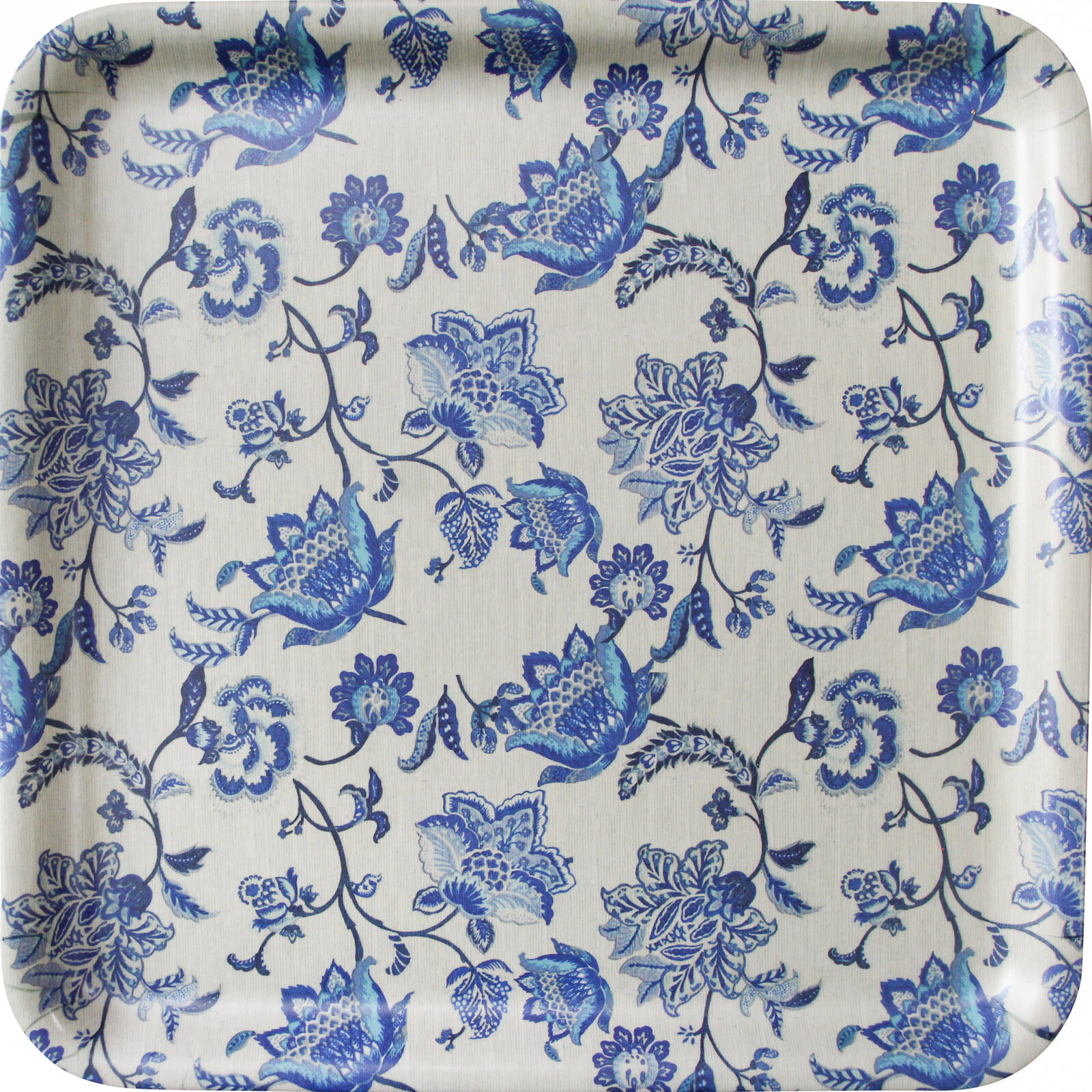 Tray Square Vintage Blue