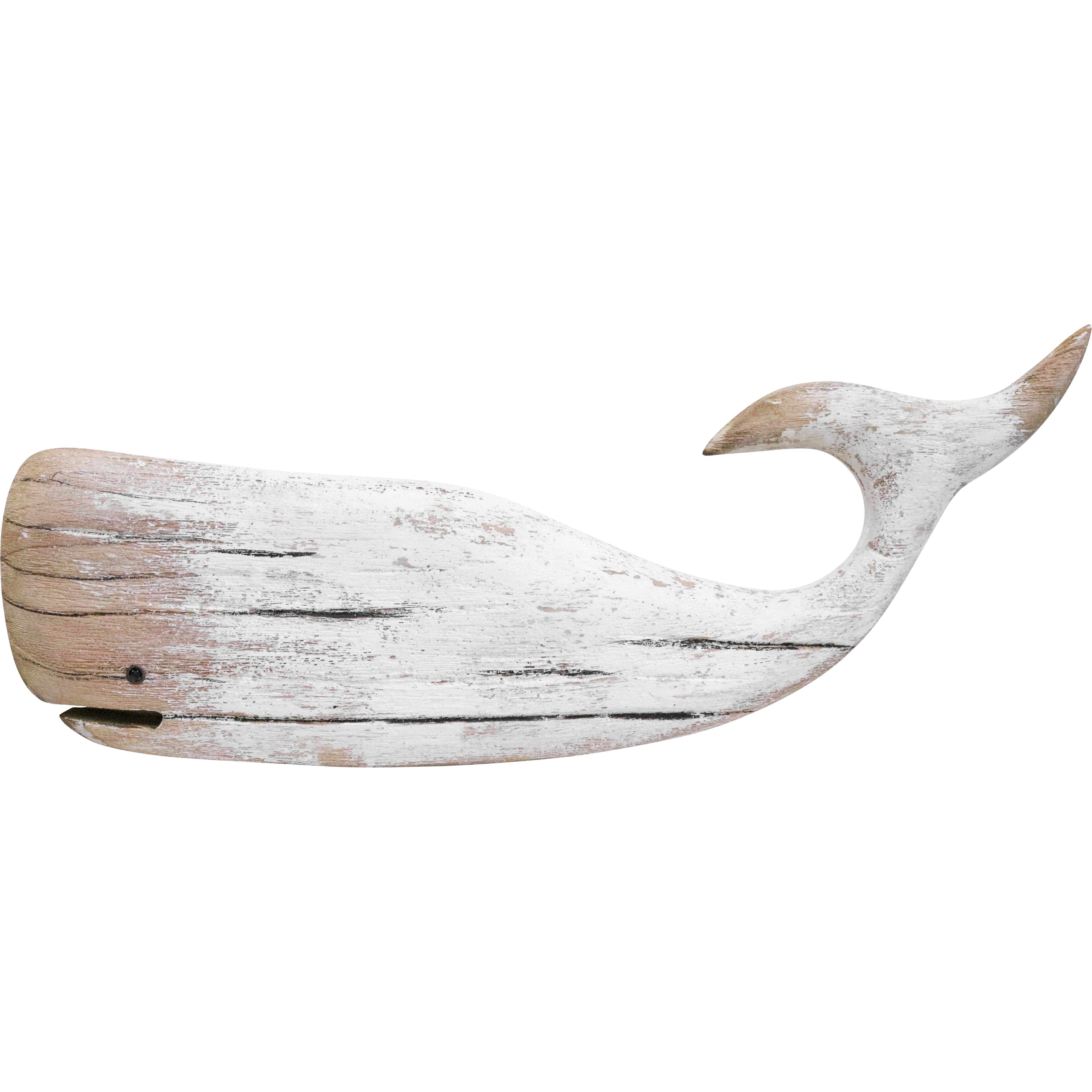 Whale Lrg Ornament Rustic