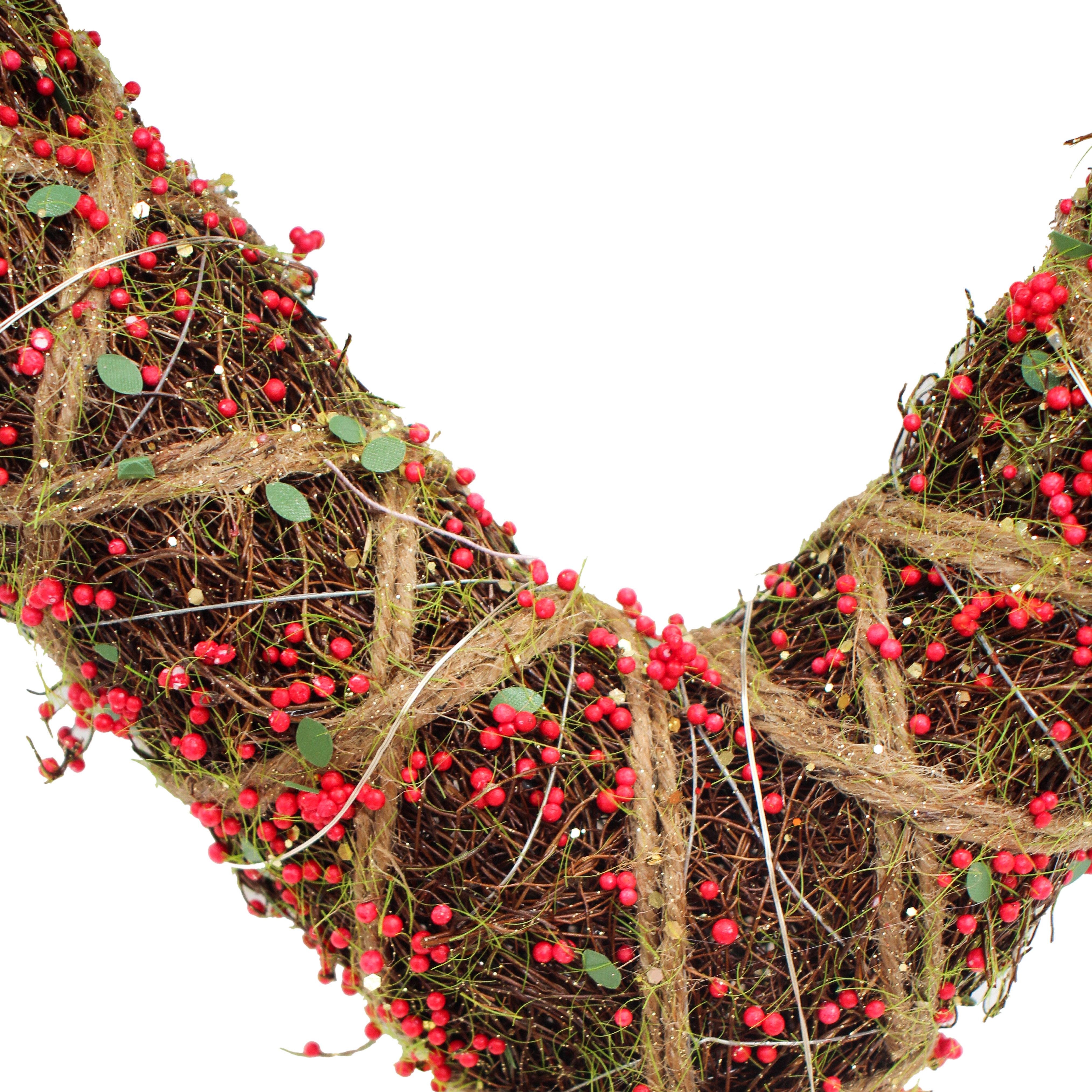 Xmas Heart Wreath Berries