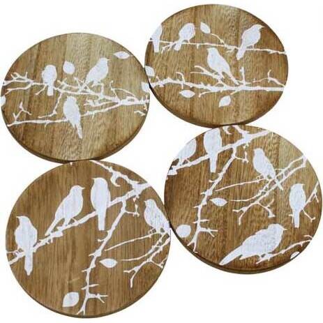 Coasters Ramo Bird Round