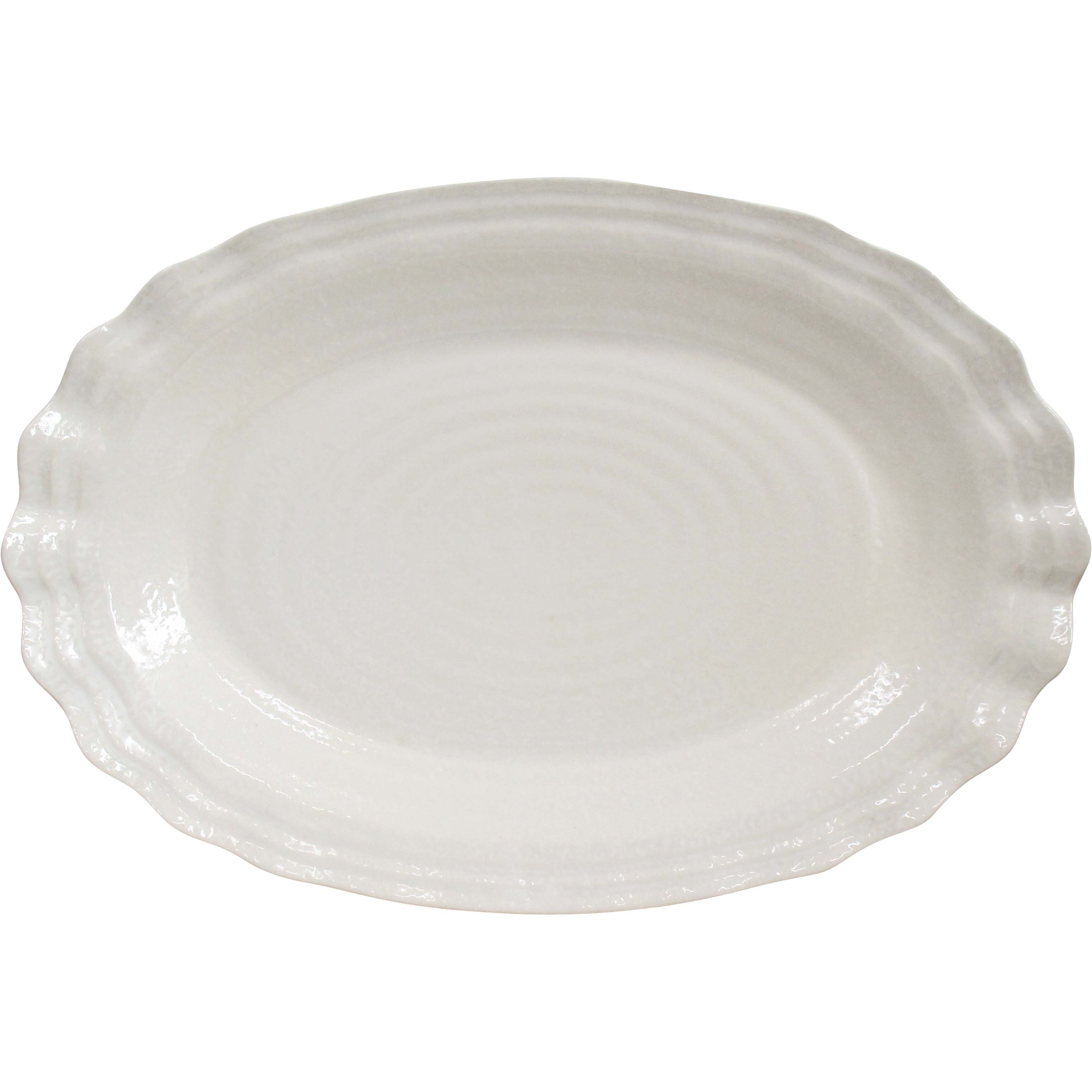 Platter Minorca Oval Ivory XL